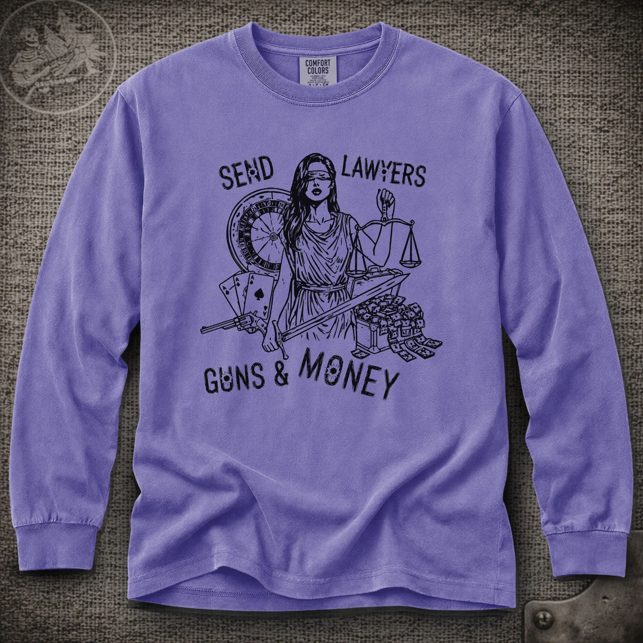 Lawyers Guns and Money | Warren Zevon | Widespread Panic Shakedown Lot Style Long Sleeve Tee