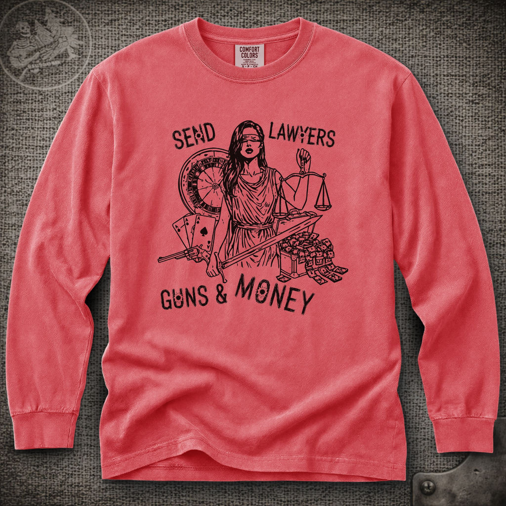 Lawyers Guns and Money | Warren Zevon | Widespread Panic Shakedown Lot Style Long Sleeve Tee