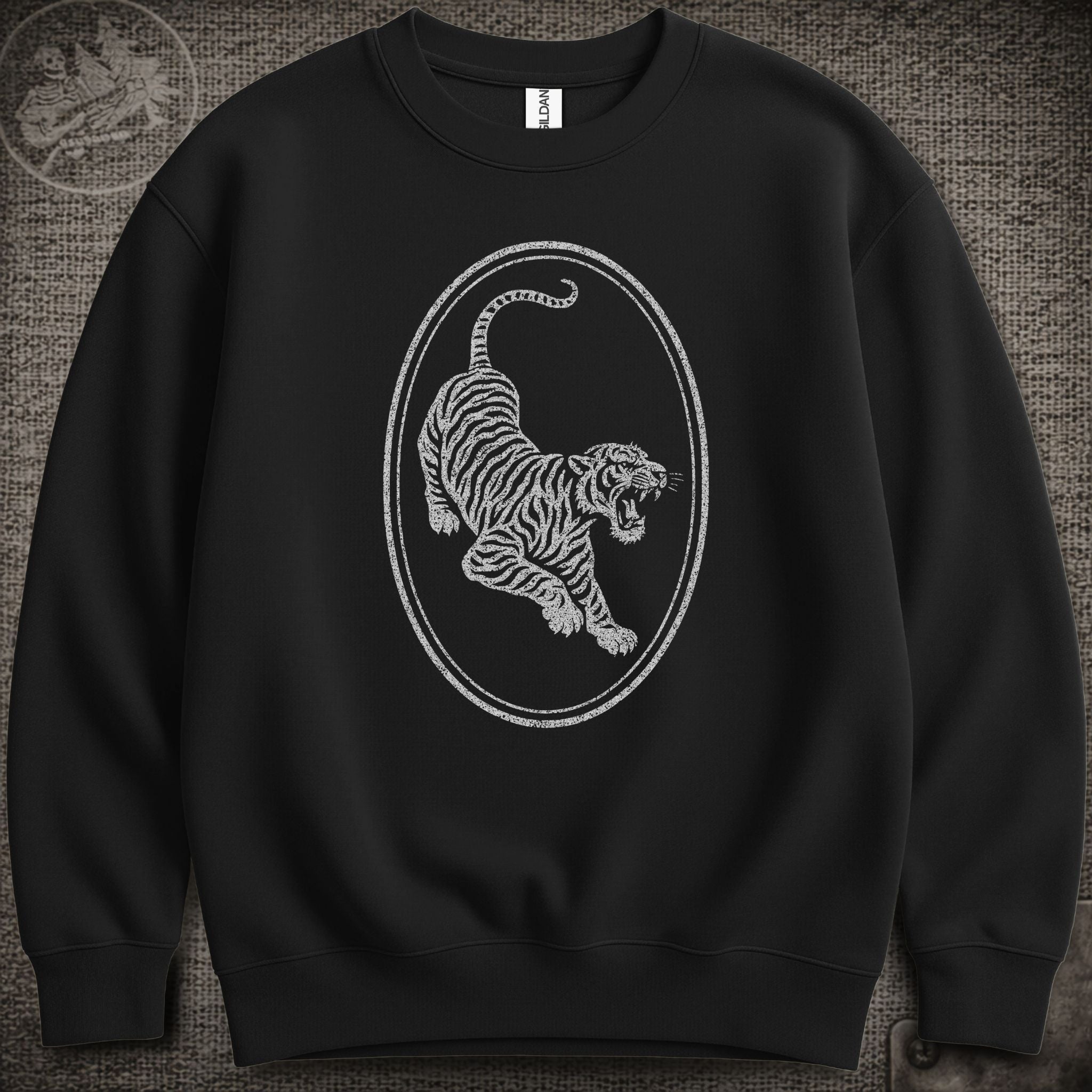 Tiger Guitar | Jerry Garcia Shakedown Lot Style Crewneck Sweatshirt