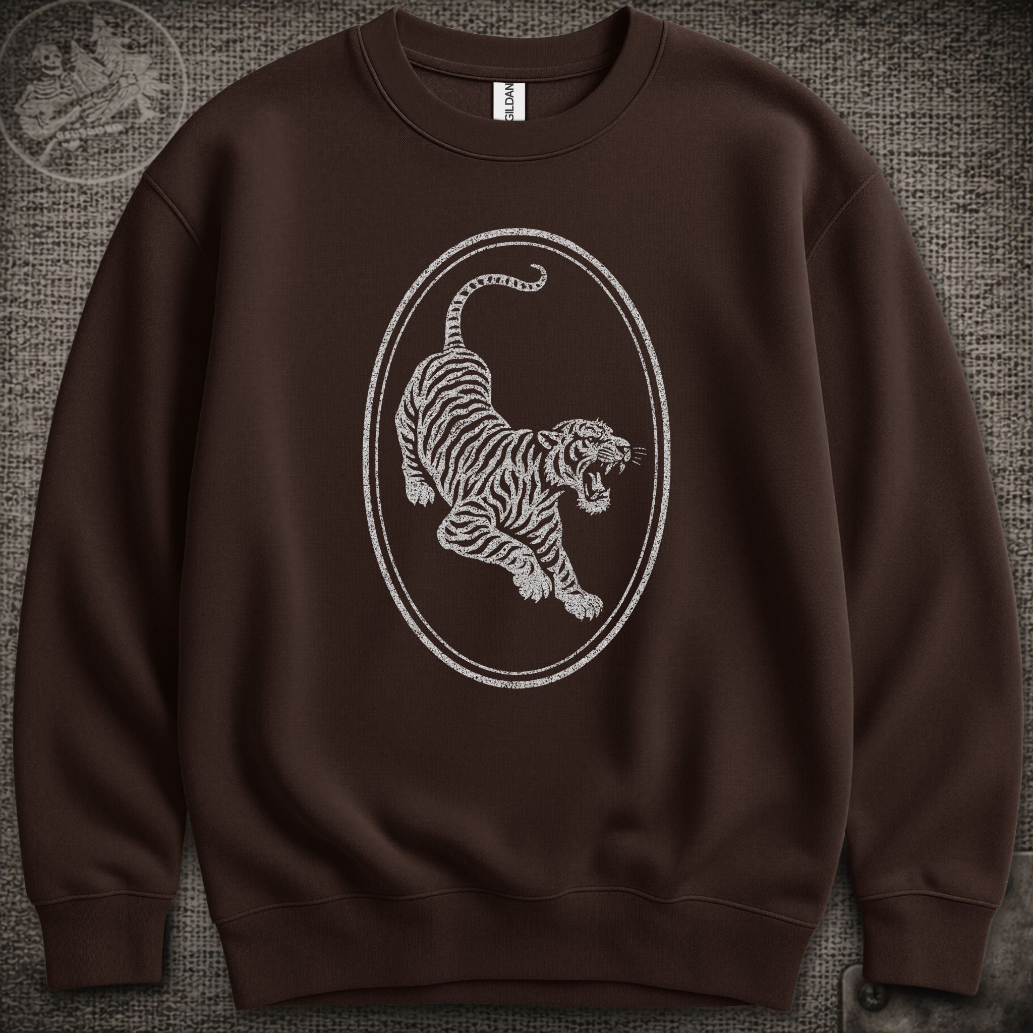 Tiger Guitar | Jerry Garcia Shakedown Lot Style Crewneck Sweatshirt
