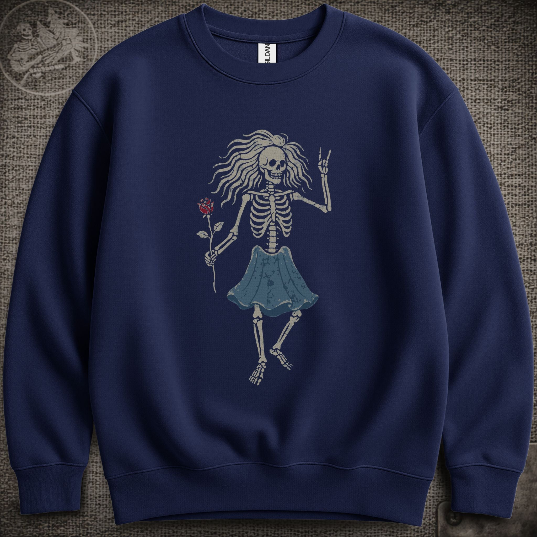Rosebud Guitar | Jerry Garcia Shakedown Lot Style Crewneck Sweatshirt