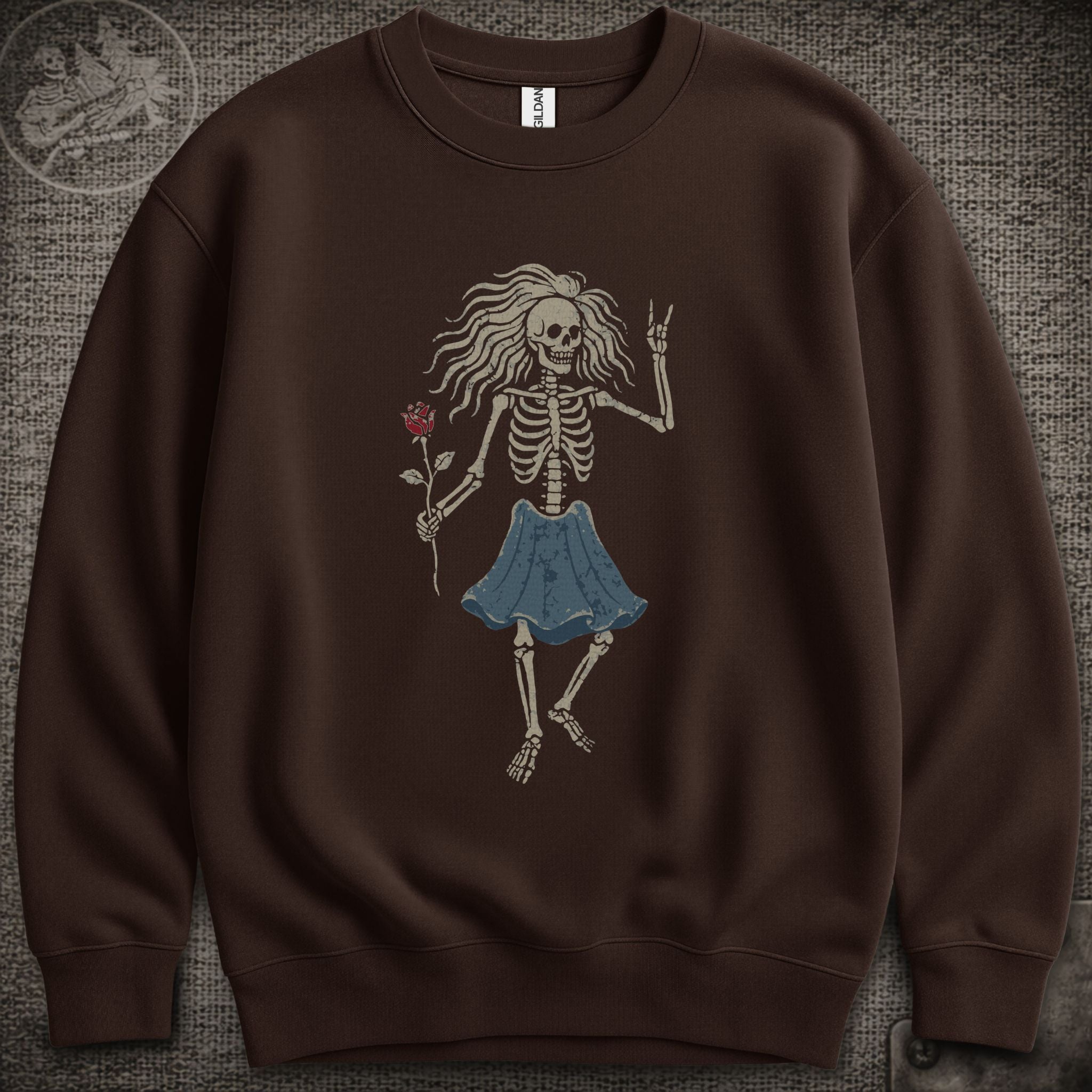 Rosebud Guitar | Jerry Garcia Shakedown Lot Style Crewneck Sweatshirt
