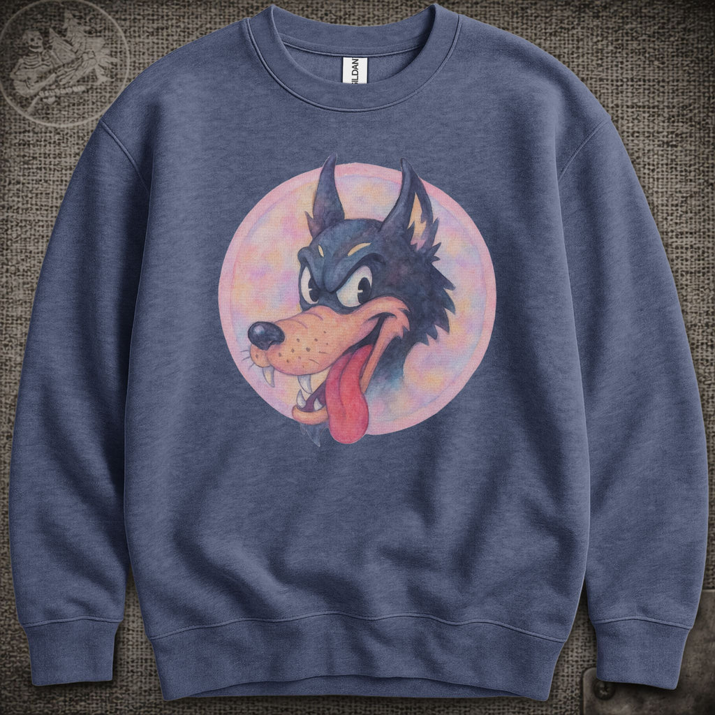 Jerry's Wolf in Pastel | Jerry Garcia Shakedown Lot Style Crewneck Sweatshirt