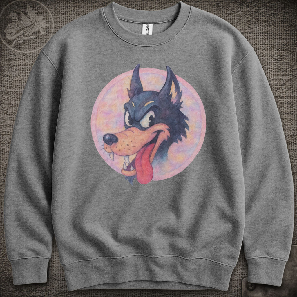 Jerry's Wolf in Pastel | Jerry Garcia Shakedown Lot Style Crewneck Sweatshirt