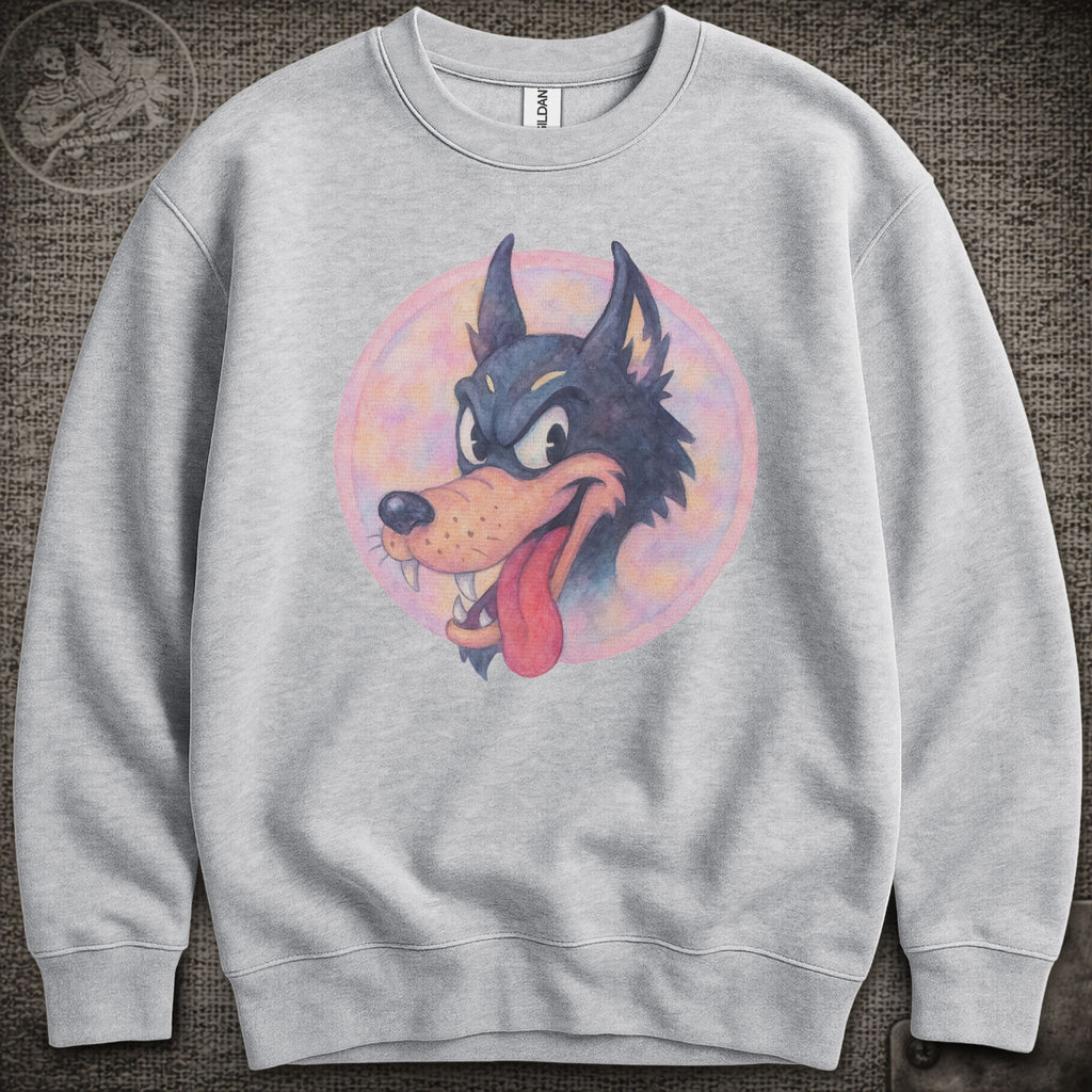 Jerry's Wolf in Pastel | Jerry Garcia Shakedown Lot Style Crewneck Sweatshirt