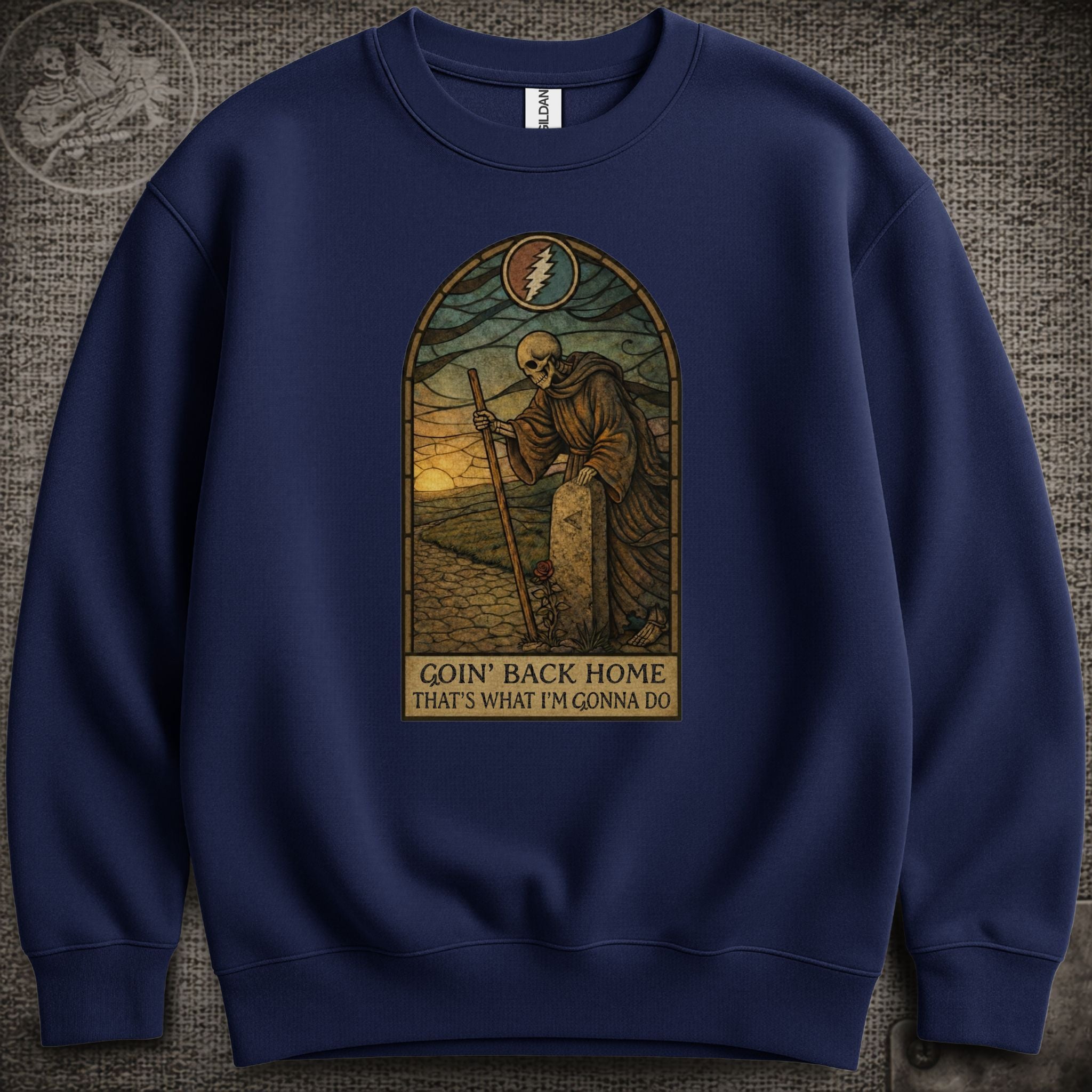 Black-Throated Wind | Grateful Dead Shakedown Lot Style Crewneck Sweatshirt