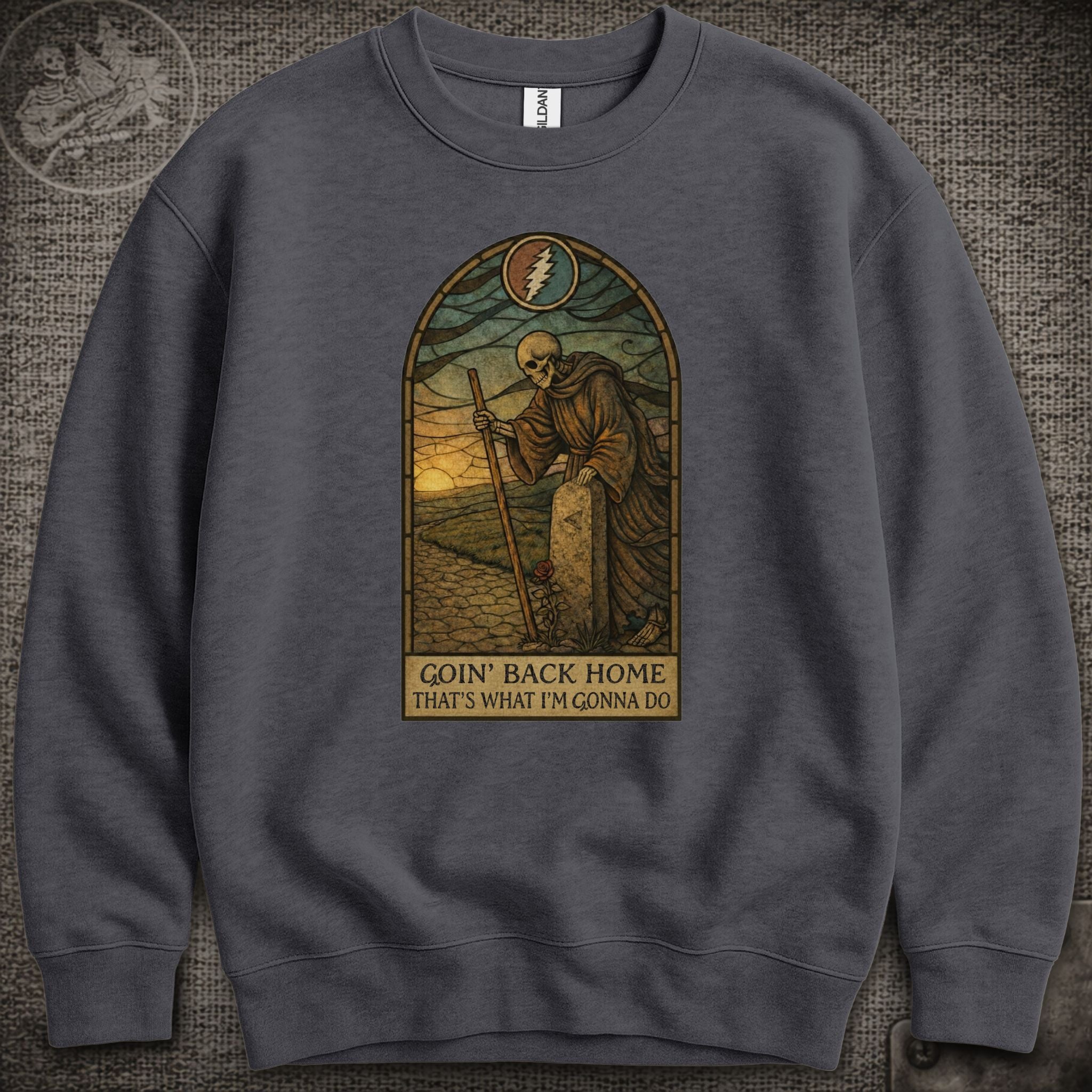 Black-Throated Wind | Grateful Dead Shakedown Lot Style Crewneck Sweatshirt
