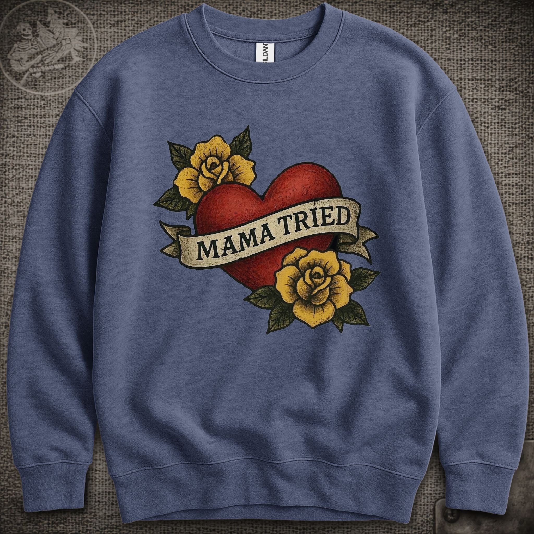 Mama Tried | Merle Haggard | Grateful Dead Shakedown Lot Style Crewneck Sweatshirt