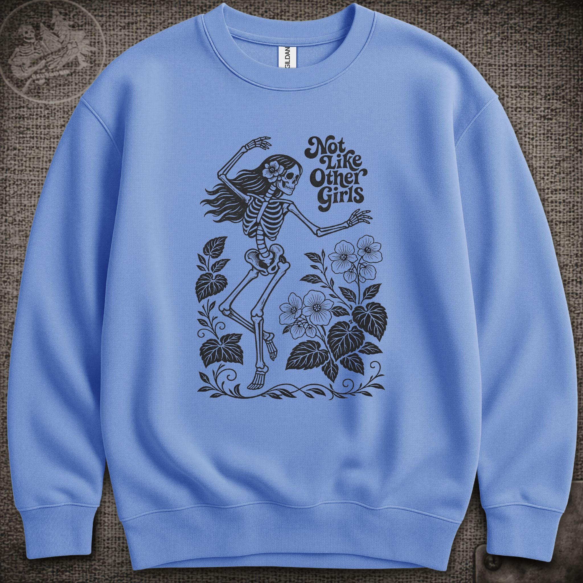 Scarlet Begonias | Not Like Other Girls | Grateful Dead Shakedown Lot Style Crewneck Sweatshirt