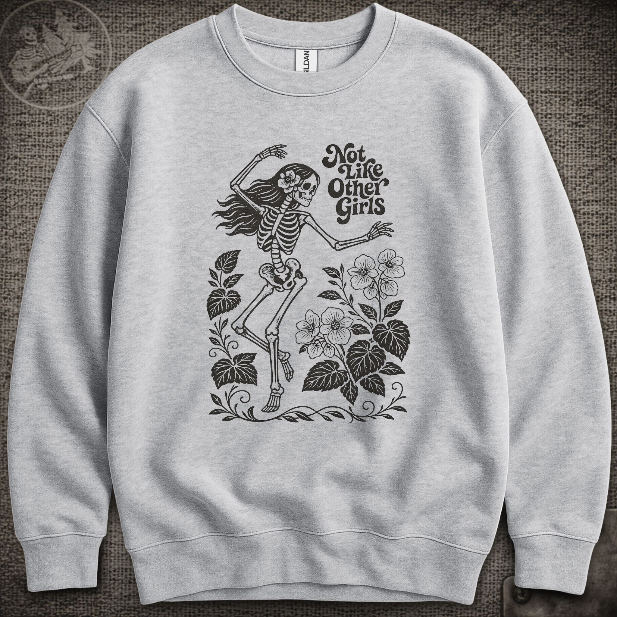 Scarlet Begonias | Not Like Other Girls | Grateful Dead Shakedown Lot Style Crewneck Sweatshirt