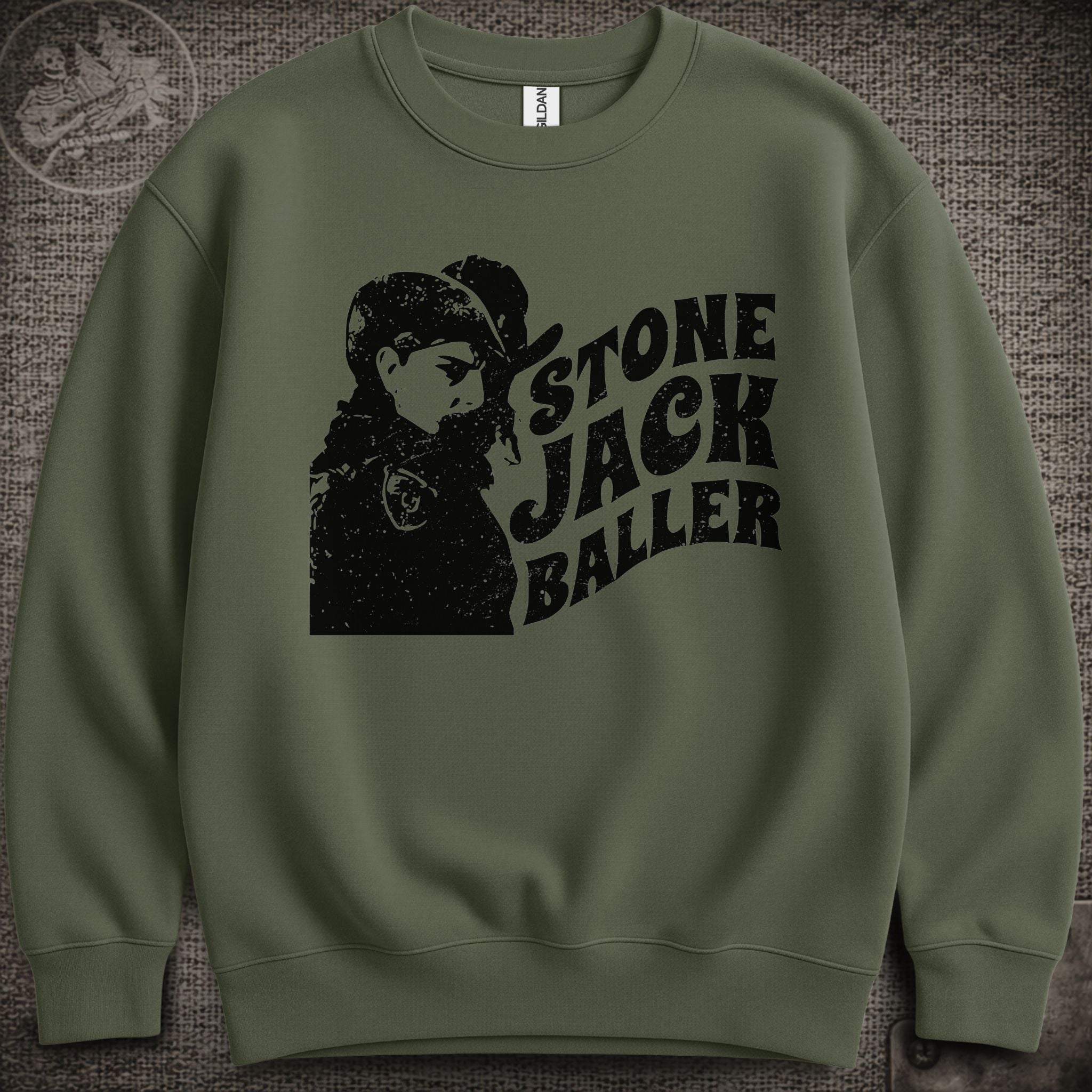 Easy Wind Pigpen | Stone Jack Baller | Grateful Dead Shakedown Lot Style Crewneck Sweatshirt