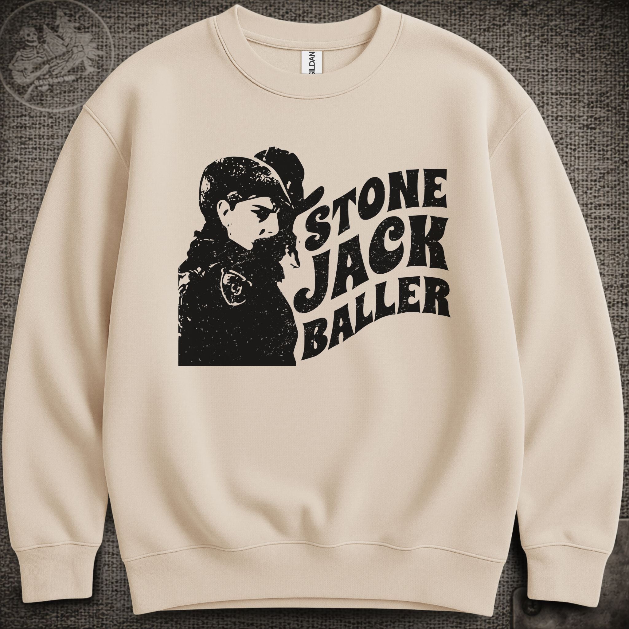 Easy Wind Pigpen | Stone Jack Baller | Grateful Dead Shakedown Lot Style Crewneck Sweatshirt