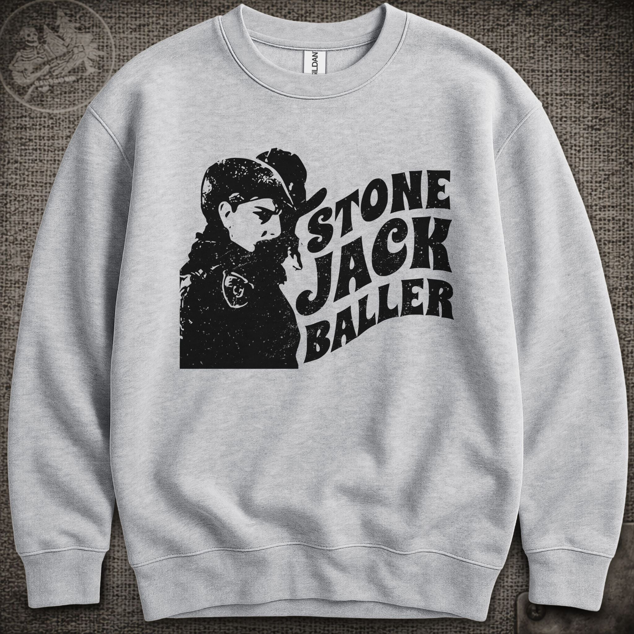 Easy Wind Pigpen | Stone Jack Baller | Grateful Dead Shakedown Lot Style Crewneck Sweatshirt