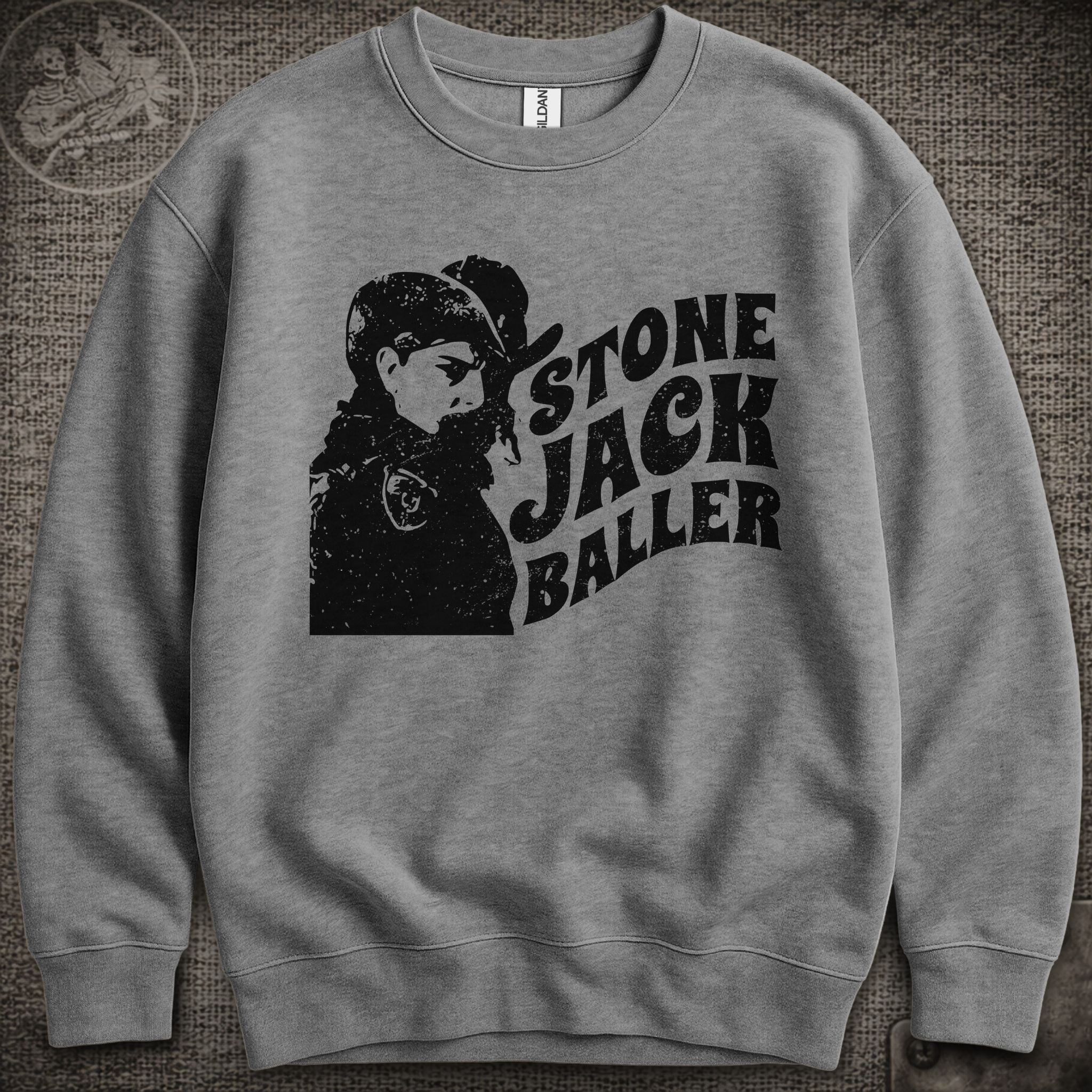 Easy Wind Pigpen | Stone Jack Baller | Grateful Dead Shakedown Lot Style Crewneck Sweatshirt