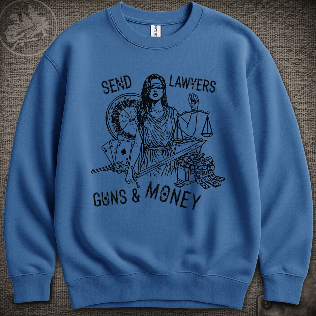 Lawyers Guns and Money | Warren Zevon | Widespread Panic Shakedown Lot Style Crewneck Sweatshirt