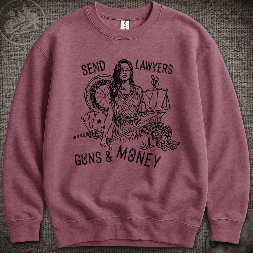 Lawyers Guns and Money | Warren Zevon | Widespread Panic Shakedown Lot Style Crewneck Sweatshirt