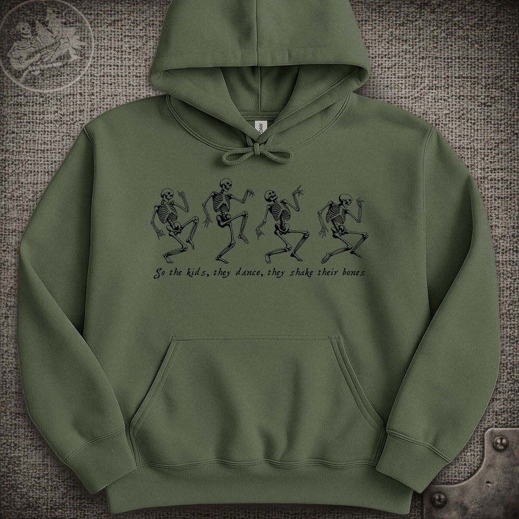 Throwing Stones | Grateful Dead Dancing Skeletons Shakedown Lot Style Hoodie