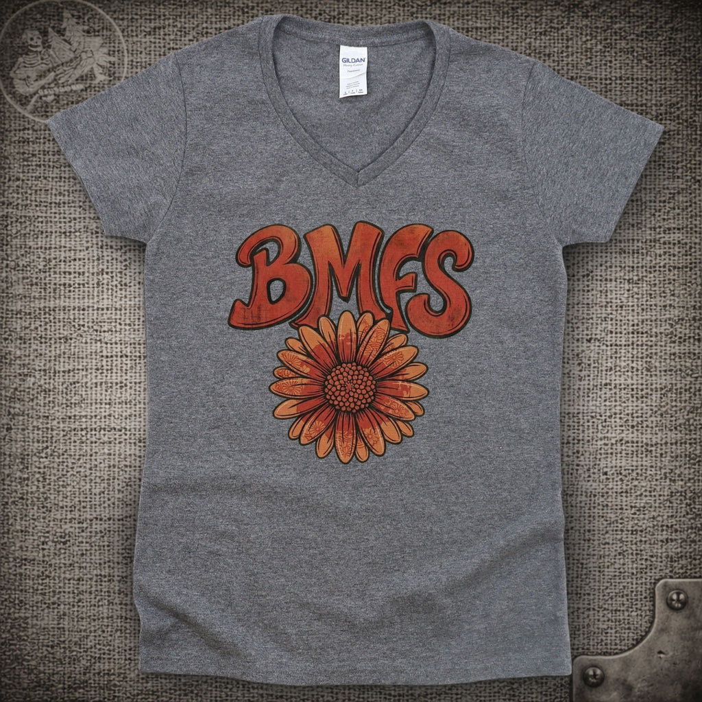 Red Daisy | Billy Strings Shakedown Lot Style Ladies V-Neck Tee