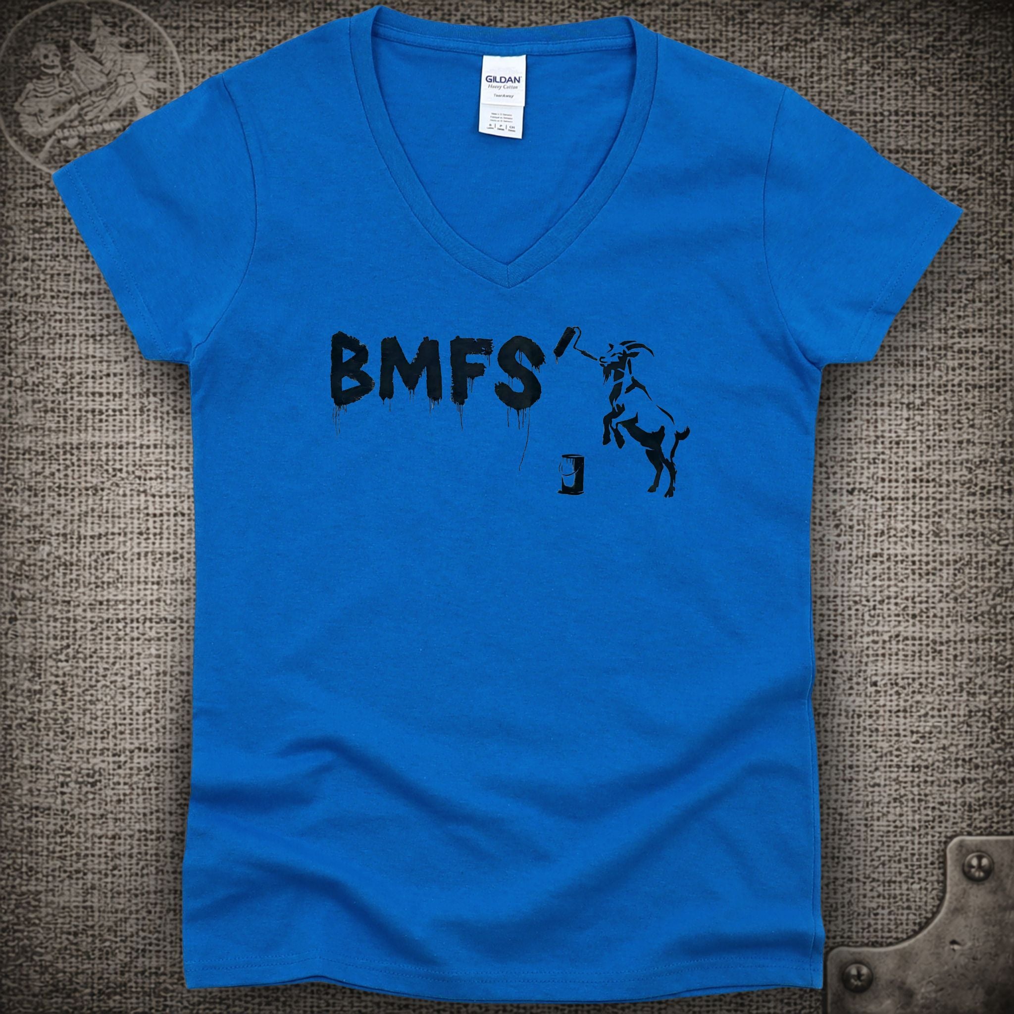 Naughty Goat | Billy Strings Shakedown Lot Style Ladies V-Neck Tee