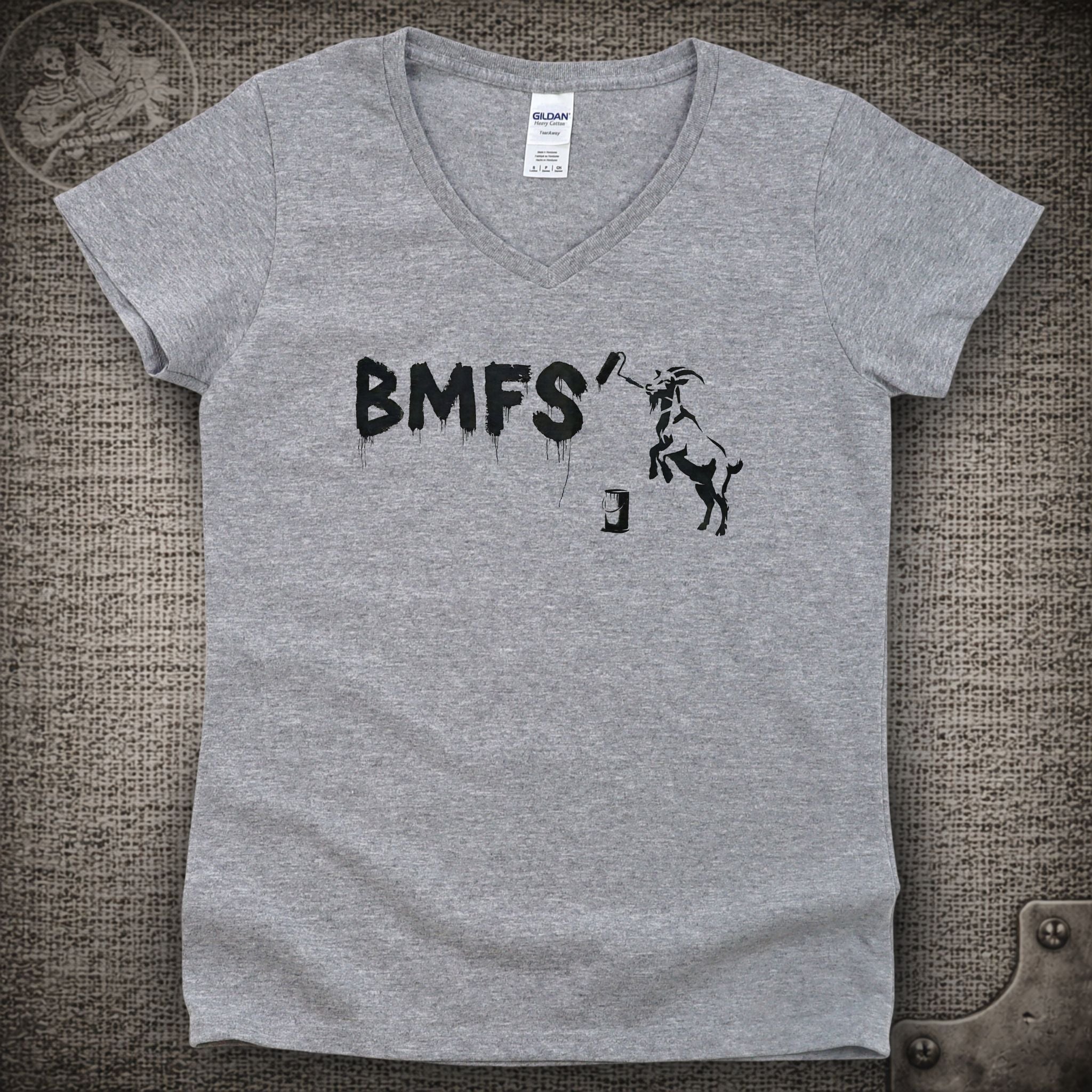 Naughty Goat | Billy Strings Shakedown Lot Style Ladies V-Neck Tee