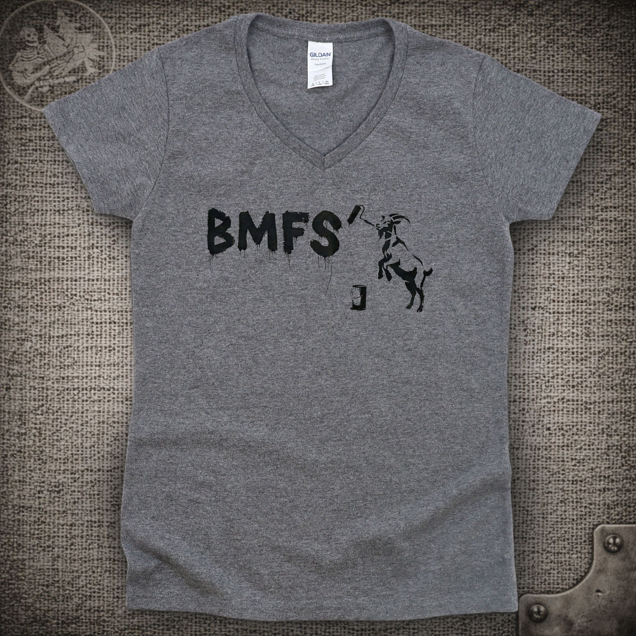 Naughty Goat | Billy Strings Shakedown Lot Style Ladies V-Neck Tee