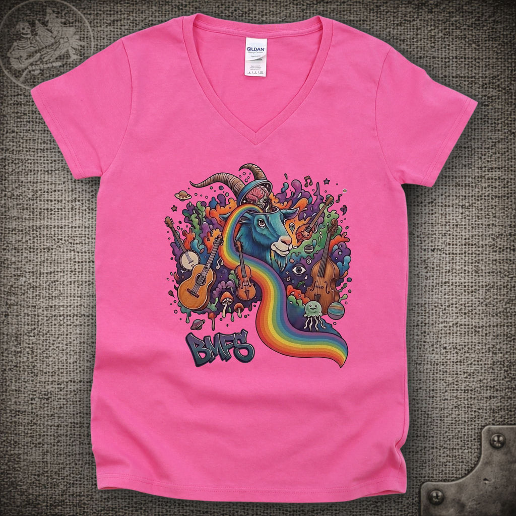 Psycho Goat | Billy Strings Shakedown Lot Style Ladies V-Neck Tee