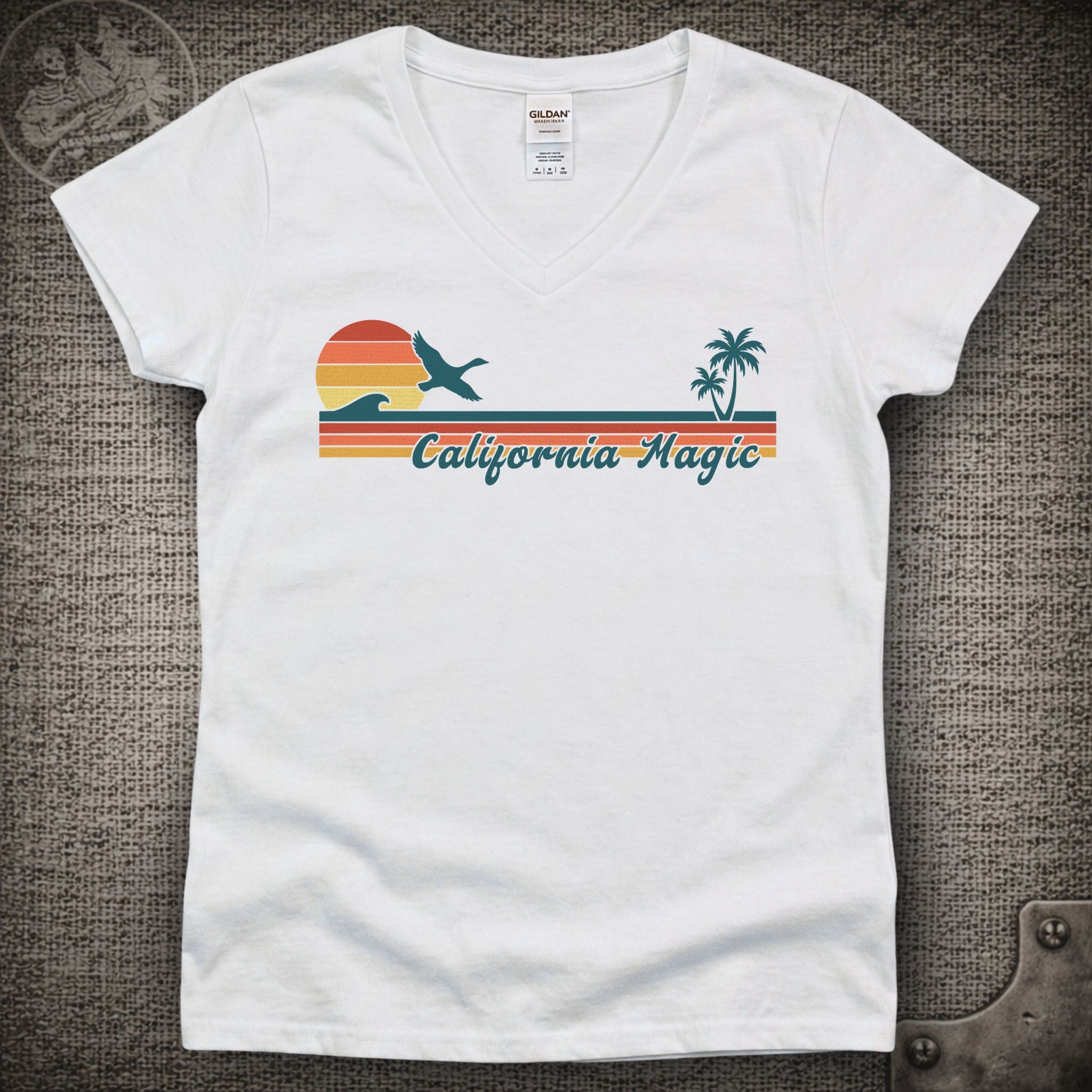 California Magic | Goose Shakedown Lot Style Ladies V-Neck Tee