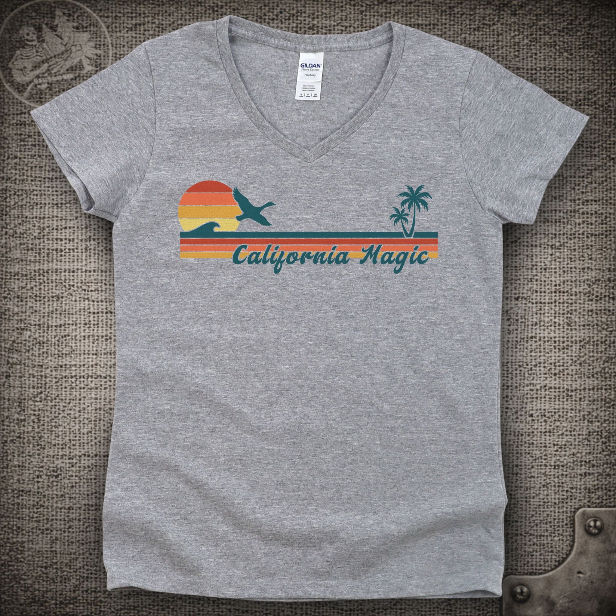 California Magic | Goose Shakedown Lot Style Ladies V-Neck Tee