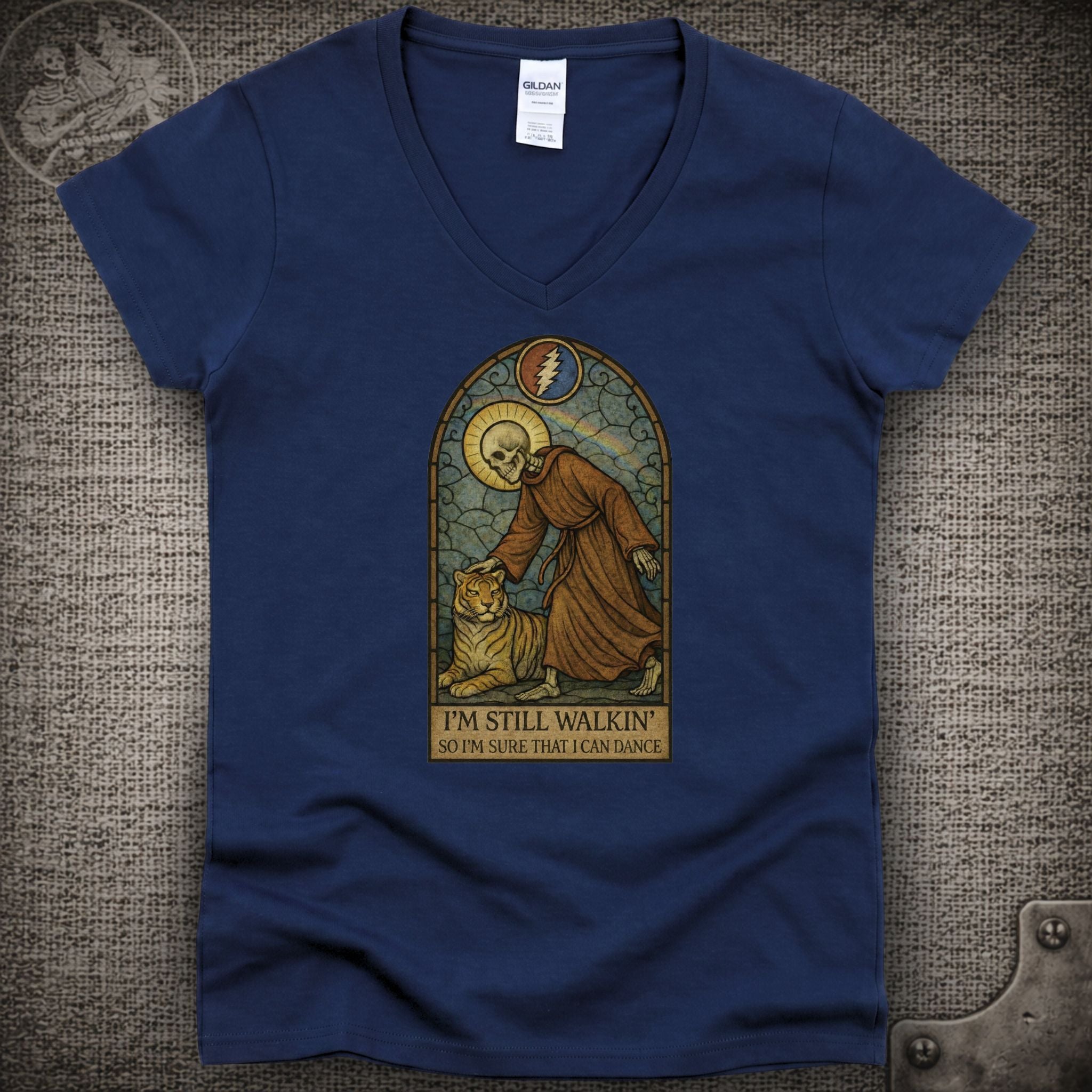 Saint of Circumstance | Grateful Dead Shakedown Lot Style Ladies V-Neck Tee