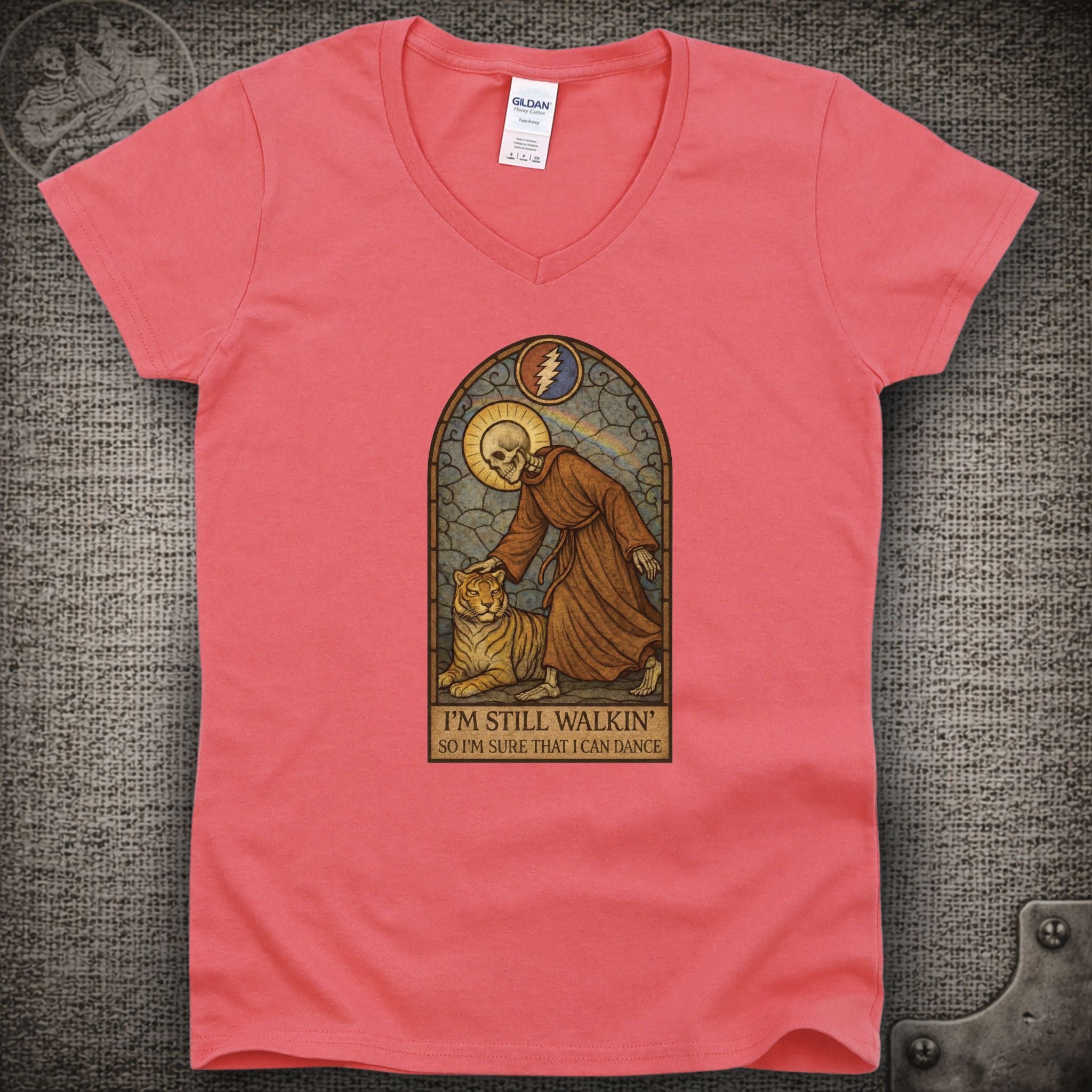 Saint of Circumstance | Grateful Dead Shakedown Lot Style Ladies V-Neck Tee
