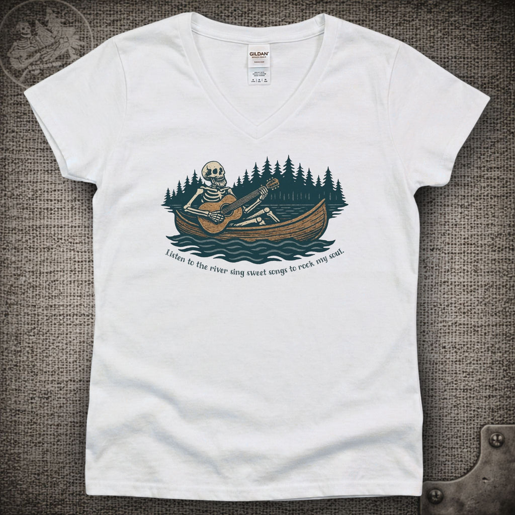 Brokedown Palace | Grateful Dead Shakedown Lot Style Ladies V-Neck Tee
