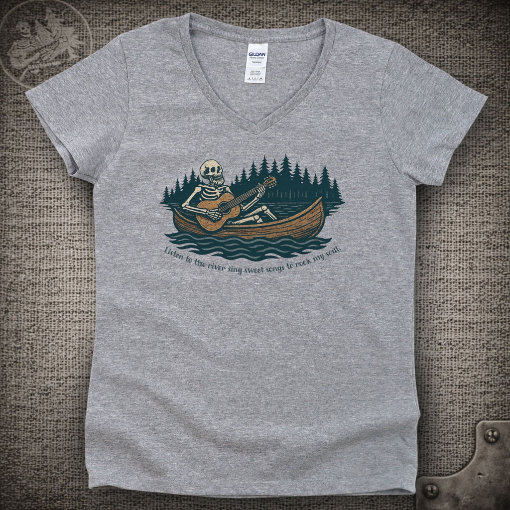 Brokedown Palace | Grateful Dead Shakedown Lot Style Ladies V-Neck Tee