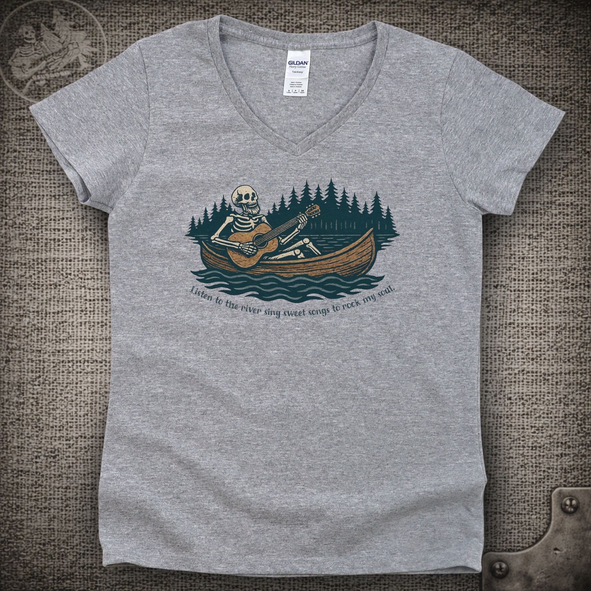 Brokedown Palace | Grateful Dead Shakedown Lot Style Ladies V-Neck Tee