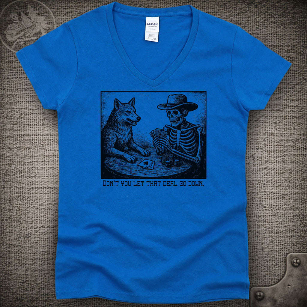 Deal | Grateful Dead Shakedown Lot Style Ladies V-Neck Tee