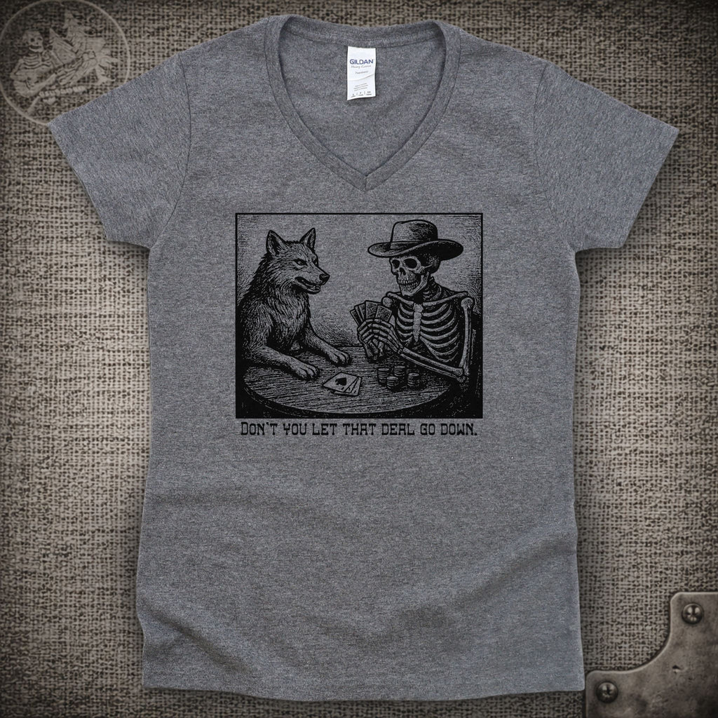 Deal | Grateful Dead Shakedown Lot Style Ladies V-Neck Tee
