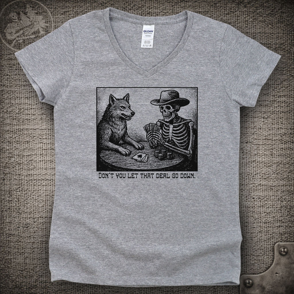 Deal | Grateful Dead Shakedown Lot Style Ladies V-Neck Tee