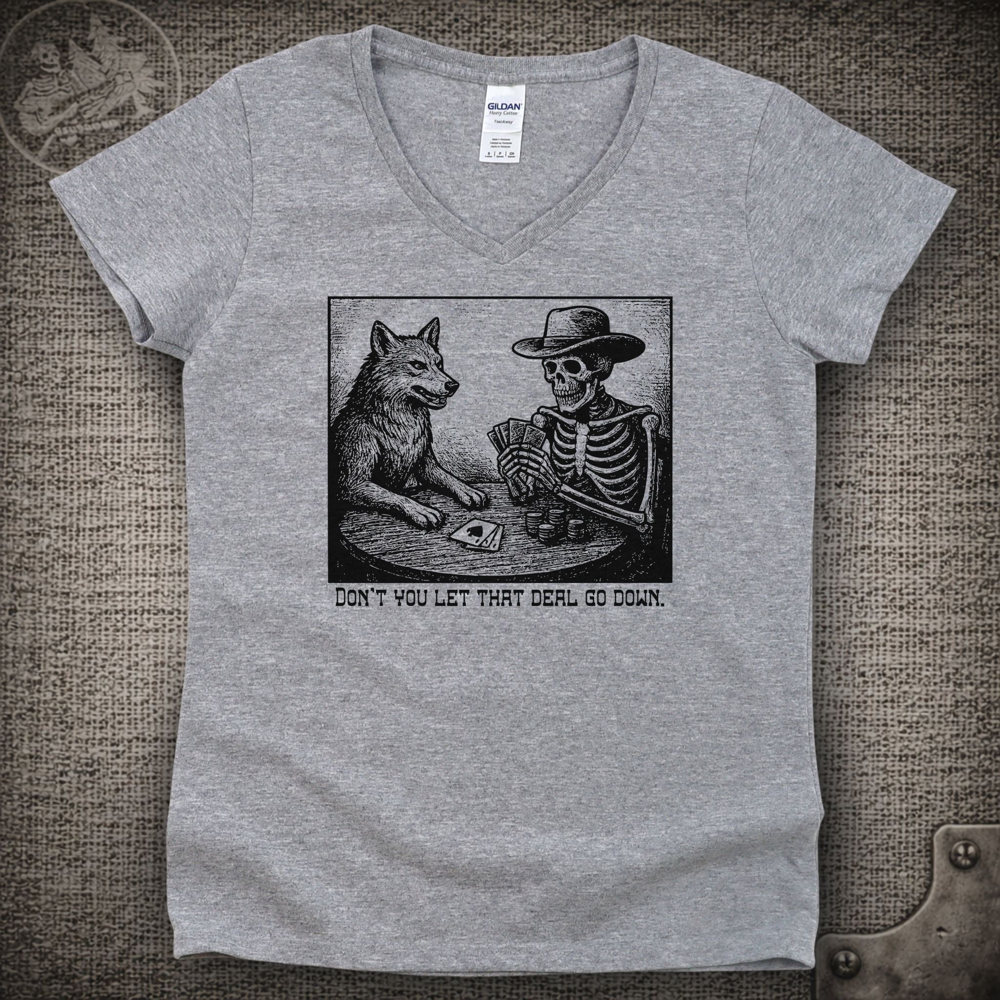 Deal | Grateful Dead Shakedown Lot Style Ladies V-Neck Tee