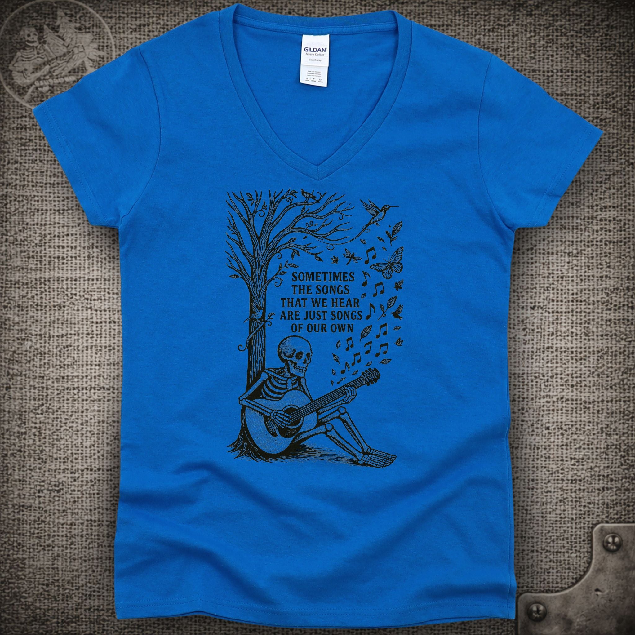 Eyes of the World | Grateful Dead Shakedown Lot Style Ladies V-Neck Tee