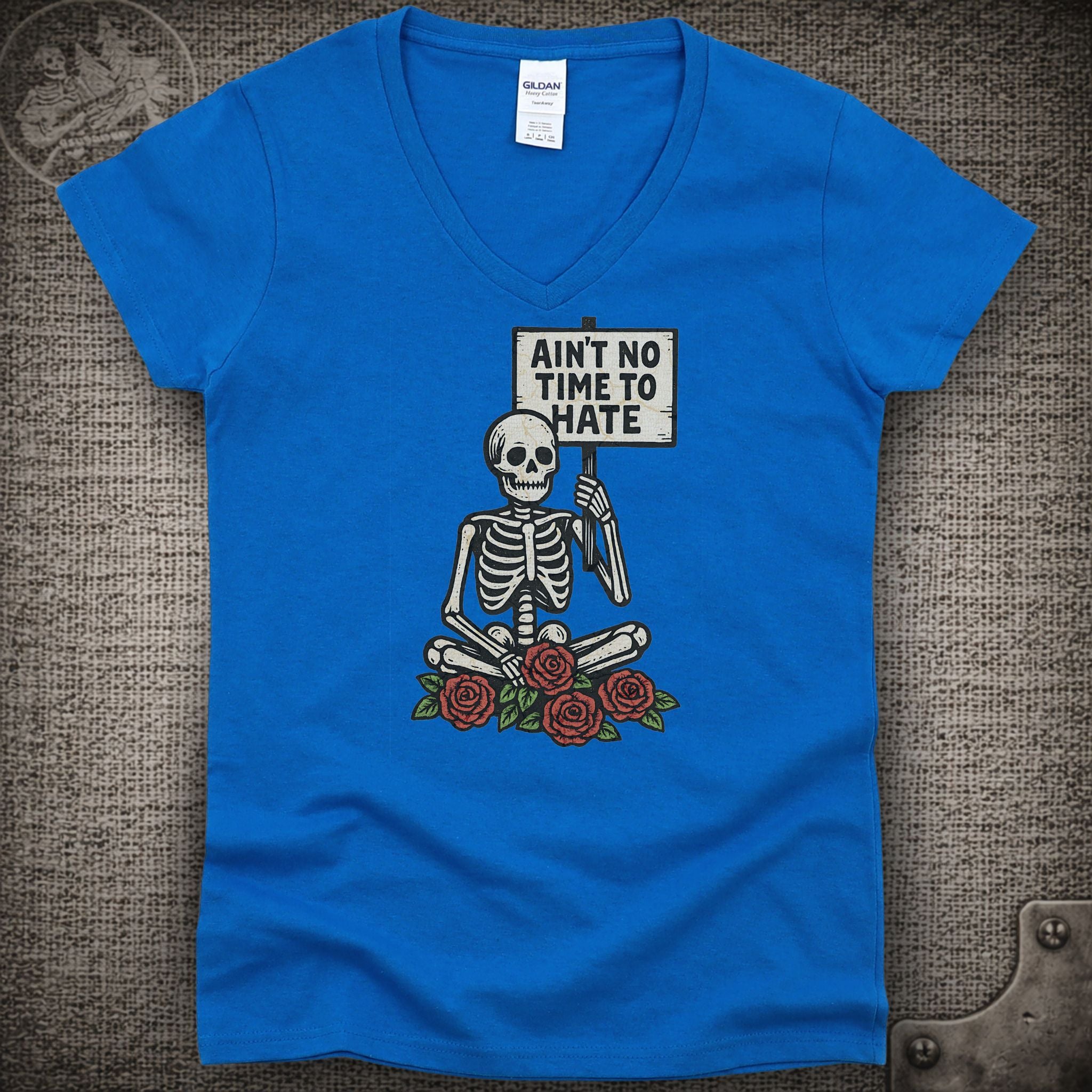 Uncle John's Band | Ain't No Time to Hate | Grateful Dead Shakedown Street Style Ladies V-Neck Tee