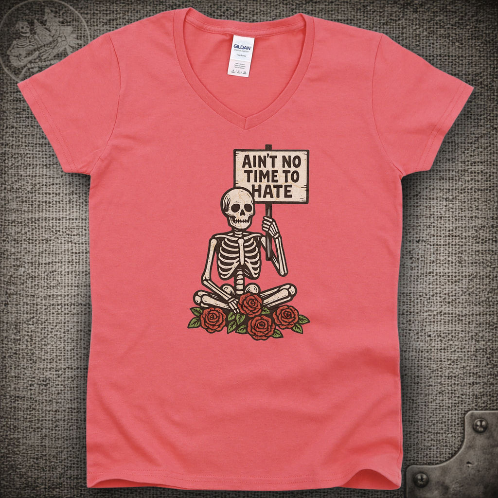 Uncle John's Band | Ain't No Time to Hate | Grateful Dead Shakedown Street Style Ladies V-Neck Tee