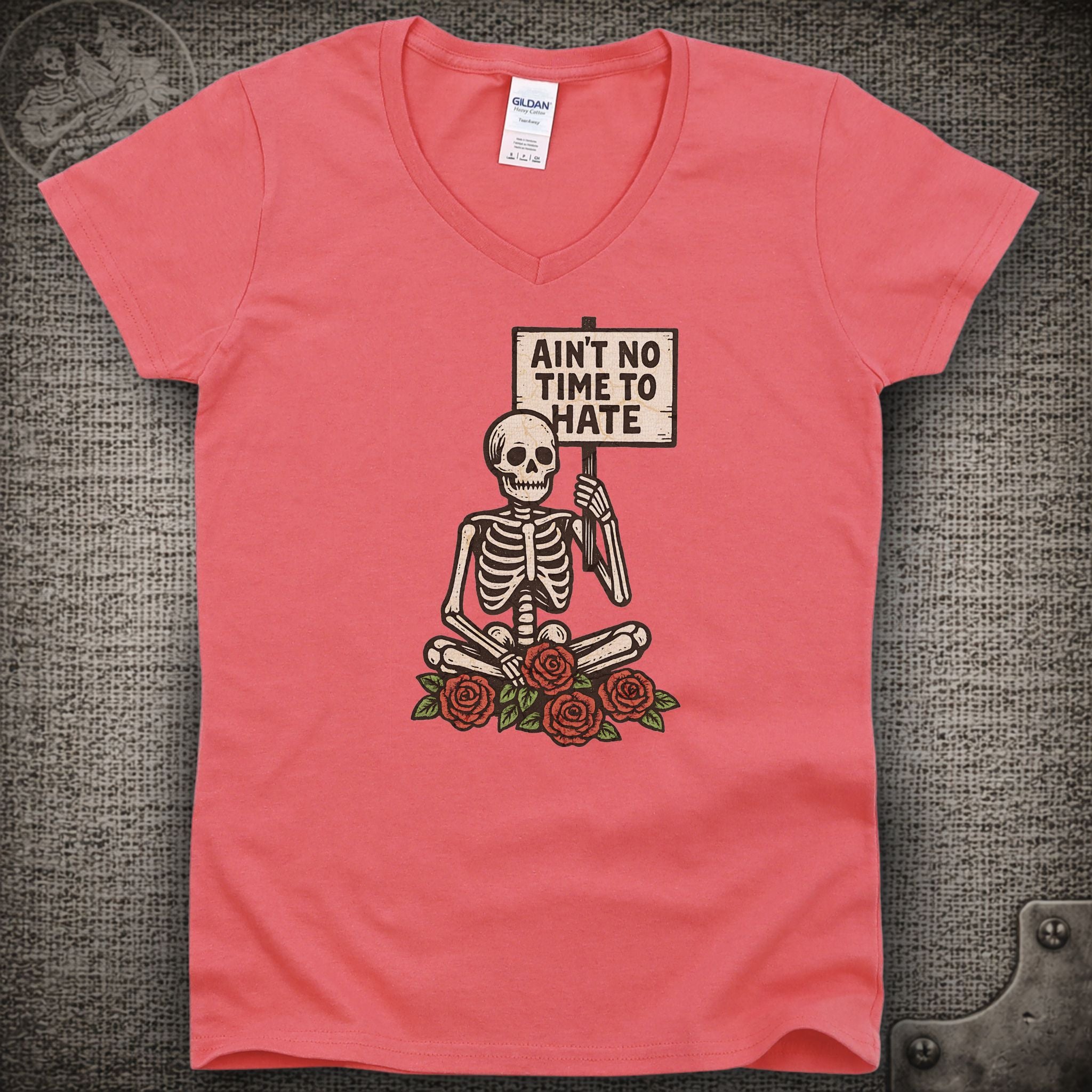 Uncle John's Band | Ain't No Time to Hate | Grateful Dead Shakedown Street Style Ladies V-Neck Tee