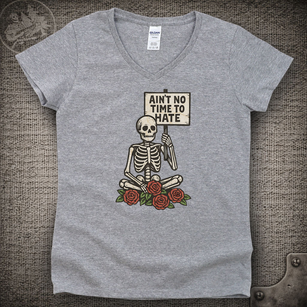 Uncle John's Band | Ain't No Time to Hate | Grateful Dead Shakedown Street Style Ladies V-Neck Tee