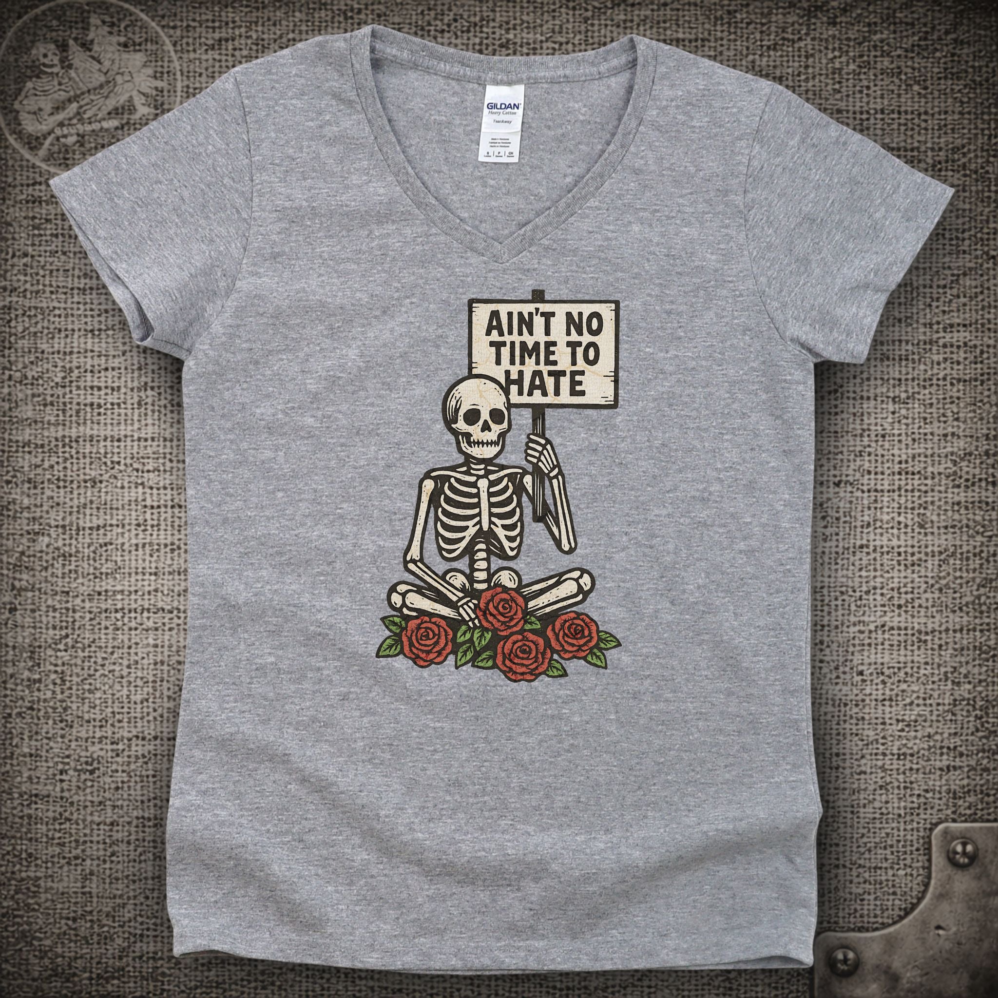 Uncle John's Band | Ain't No Time to Hate | Grateful Dead Shakedown Street Style Ladies V-Neck Tee