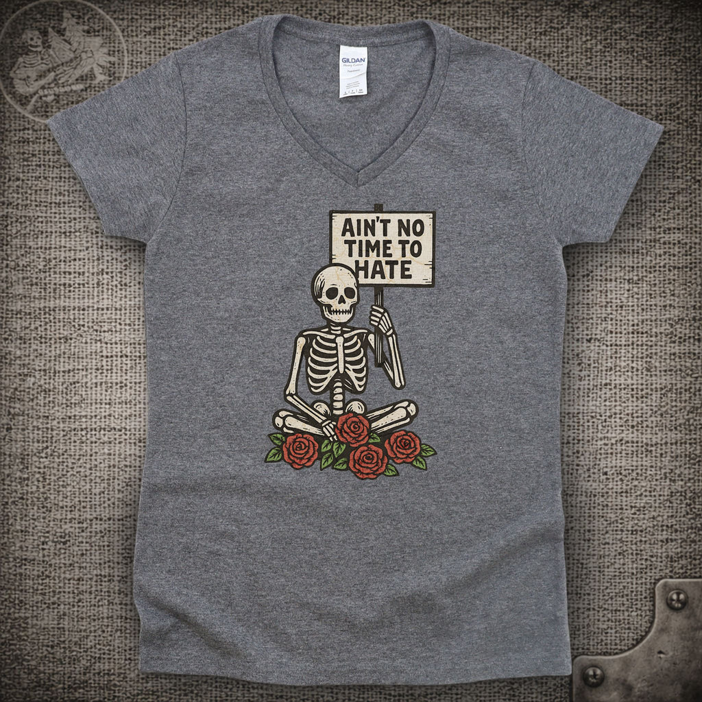 Uncle John's Band | Ain't No Time to Hate | Grateful Dead Shakedown Street Style Ladies V-Neck Tee