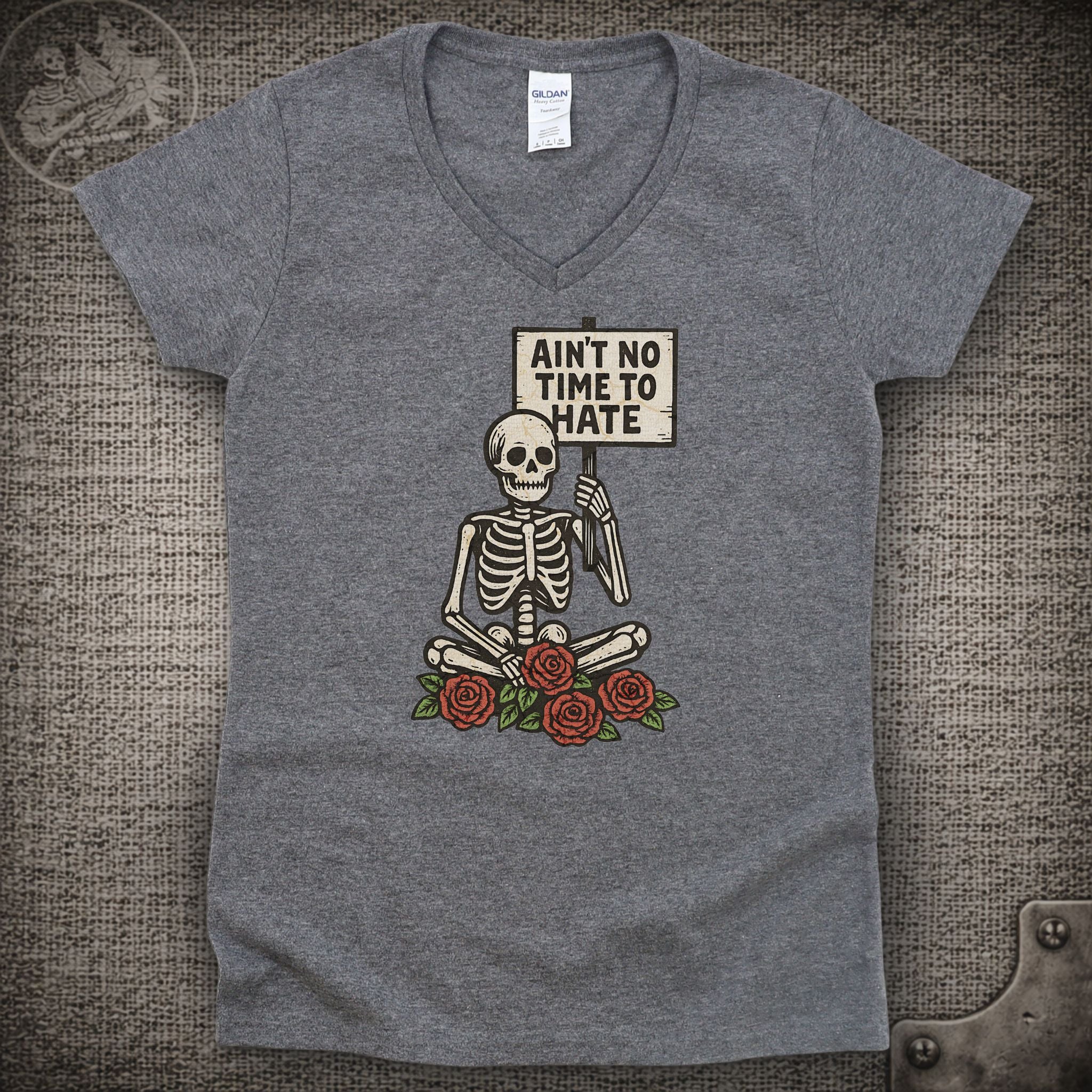 Uncle John's Band | Ain't No Time to Hate | Grateful Dead Shakedown Street Style Ladies V-Neck Tee