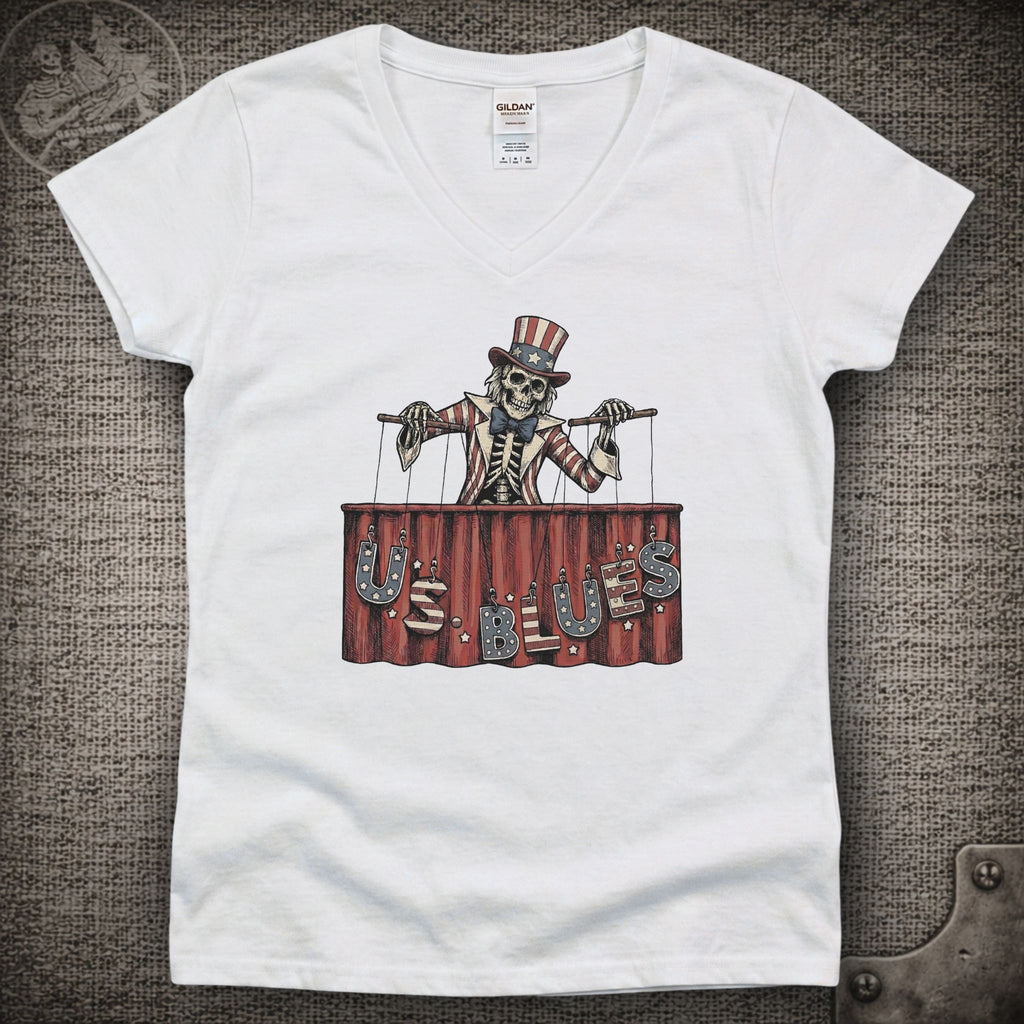 U.S. Blues | Grateful Dead Shakedown Lot Style Ladies V-Neck Tee