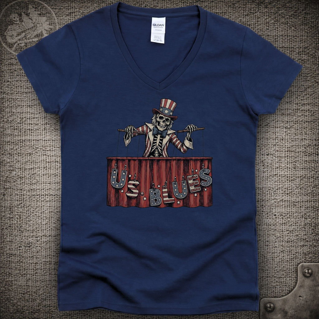 U.S. Blues | Grateful Dead Shakedown Lot Style Ladies V-Neck Tee