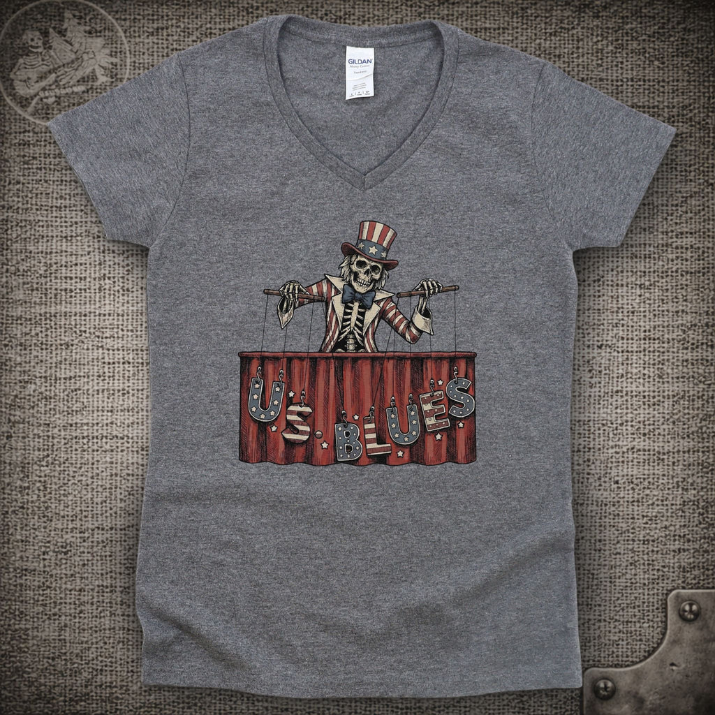 U.S. Blues | Grateful Dead Shakedown Lot Style Ladies V-Neck Tee