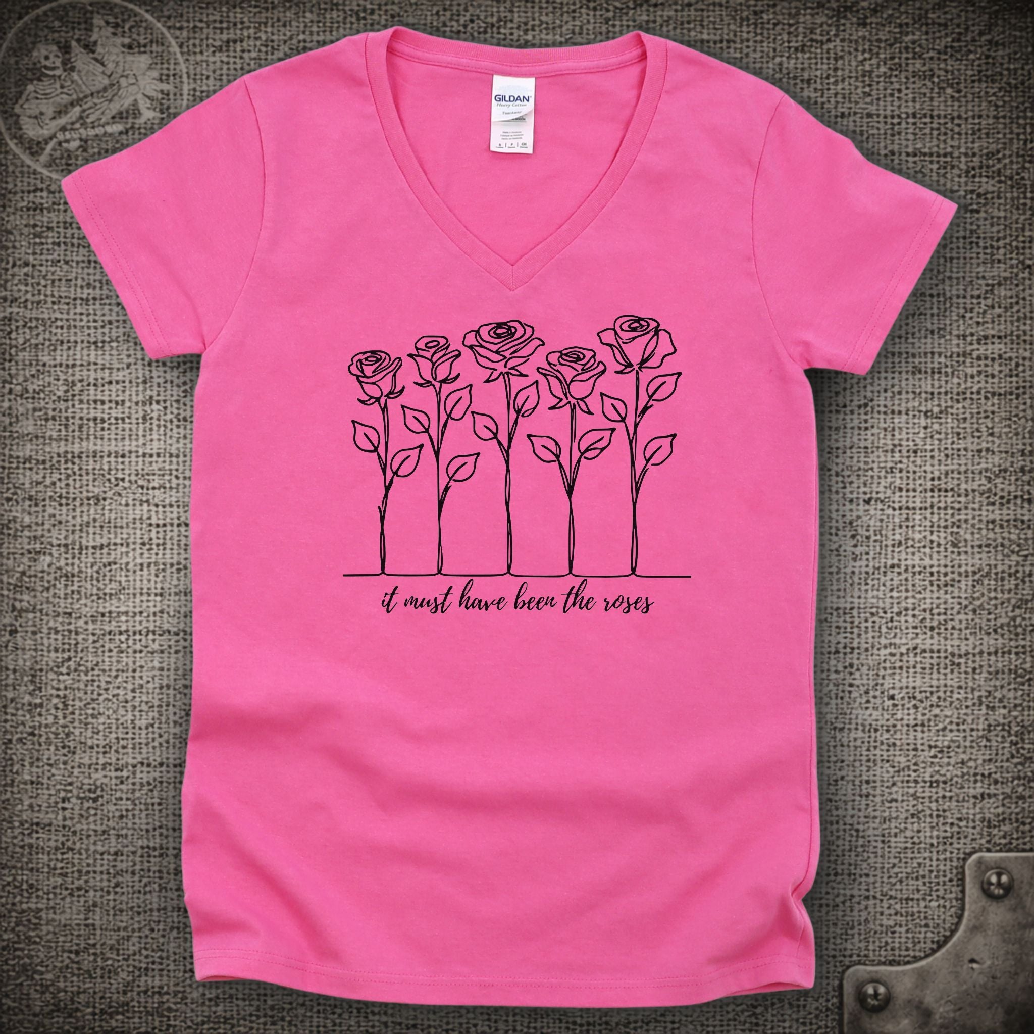 It Must Have Been the Roses | Grateful Dead Shakedown Lot Style Ladies V-Neck Tee