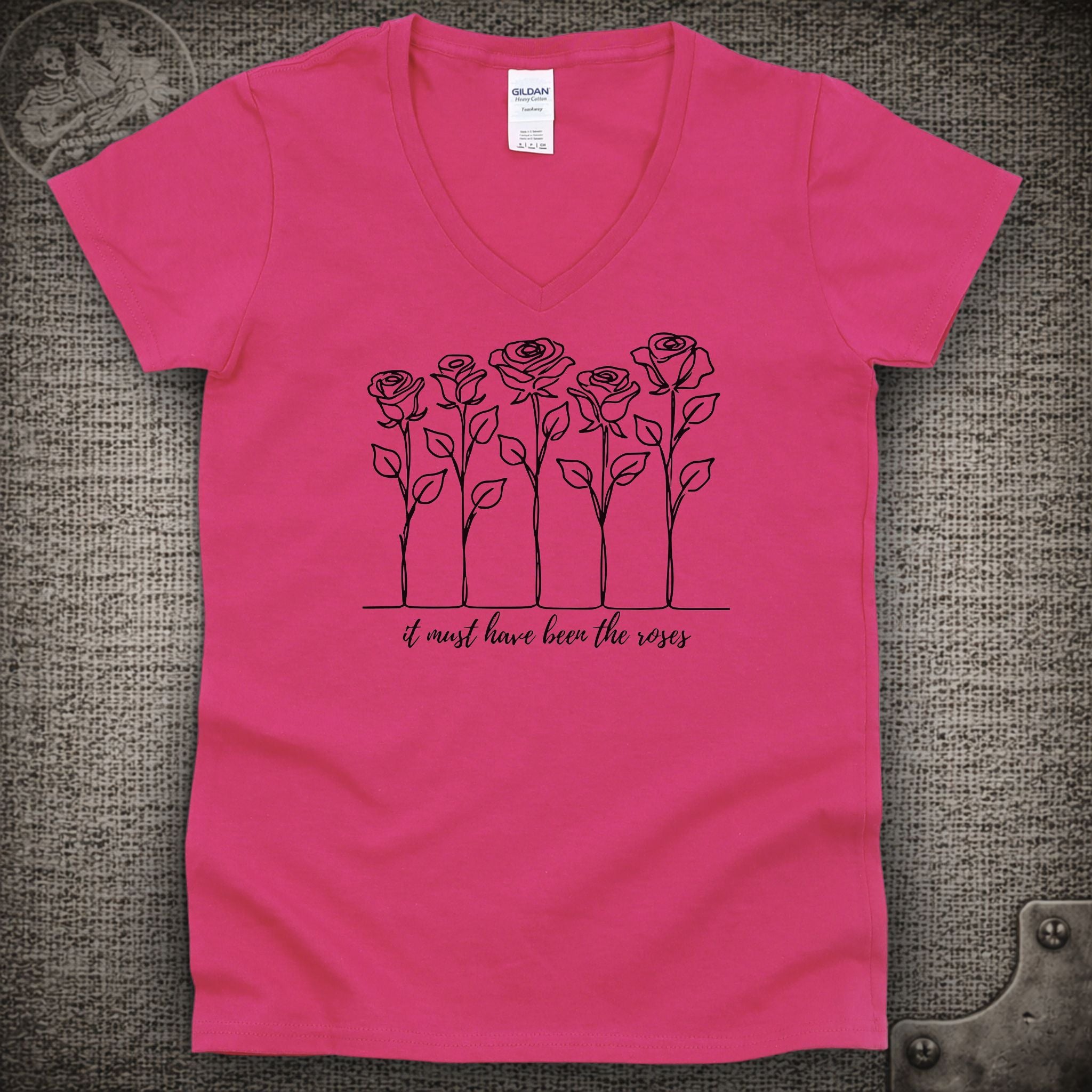 It Must Have Been the Roses | Grateful Dead Shakedown Lot Style Ladies V-Neck Tee